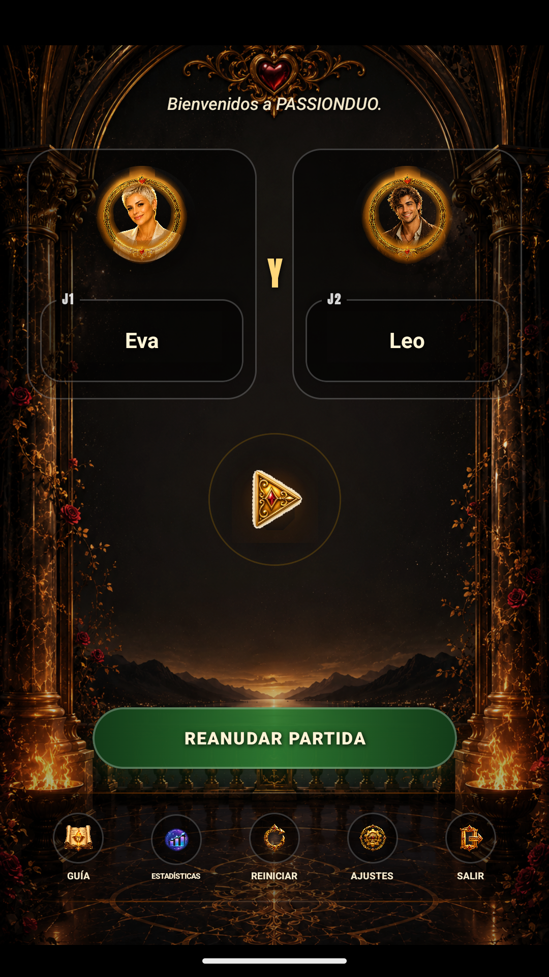 PASSIONDUO home screen